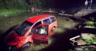 Pijany wjechał do ujęcia wody - zdjęcie 2