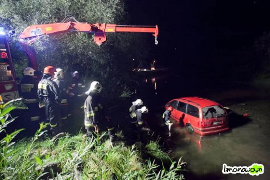 Pijany wjechał do rzeki - zamknięto ujęcie miasta Limanowa - zdjęcie 4