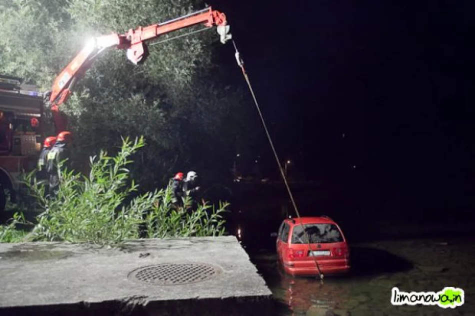 Pijany wjechał do rzeki - zamknięto ujęcie miasta Limanowa - zdjęcie 5