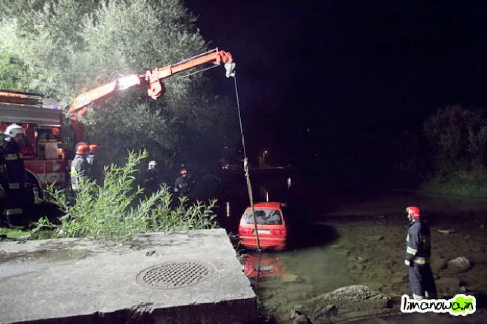 Pijany wjechał do rzeki - zamknięto ujęcie miasta Limanowa - zdjęcie 6