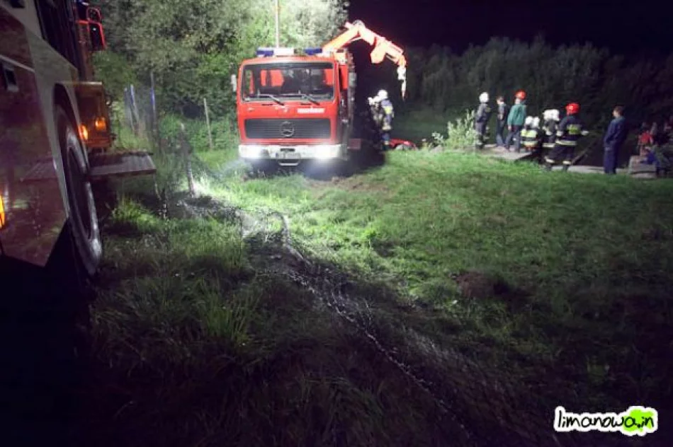 Pijany wjechał do rzeki - zamknięto ujęcie miasta Limanowa - zdjęcie 8