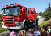 Strażacy z wizytą u przedszkolaków - zdjęcie główne