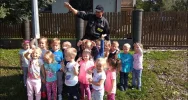 Strażacy z wizytą u przedszkolaków - zdjęcie 3