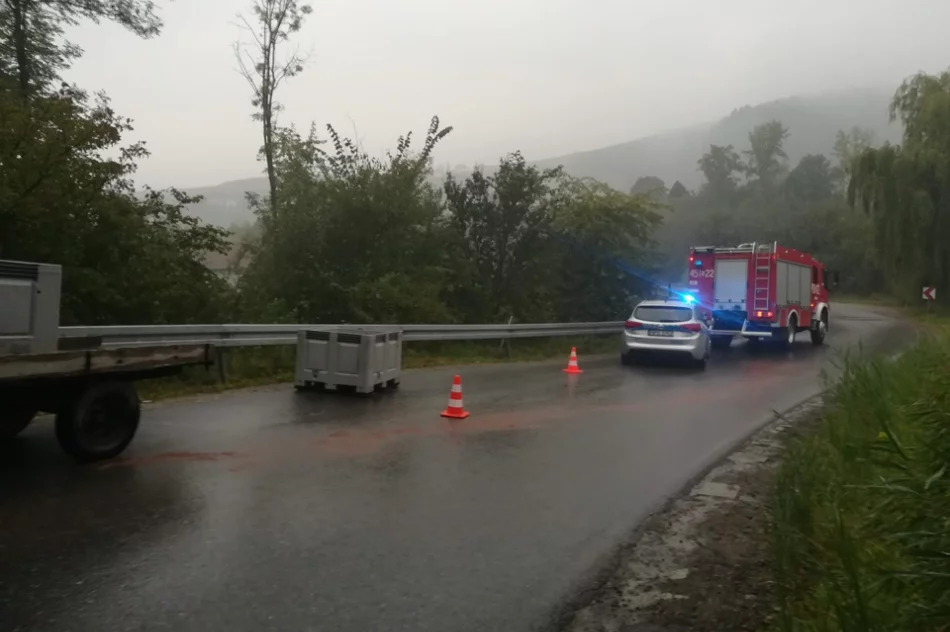 Nowa nawierzchnia bardzo śliska po deszczu. Według miejscowych, po remoncie wzrosła liczba kolizji - zdjęcie 3