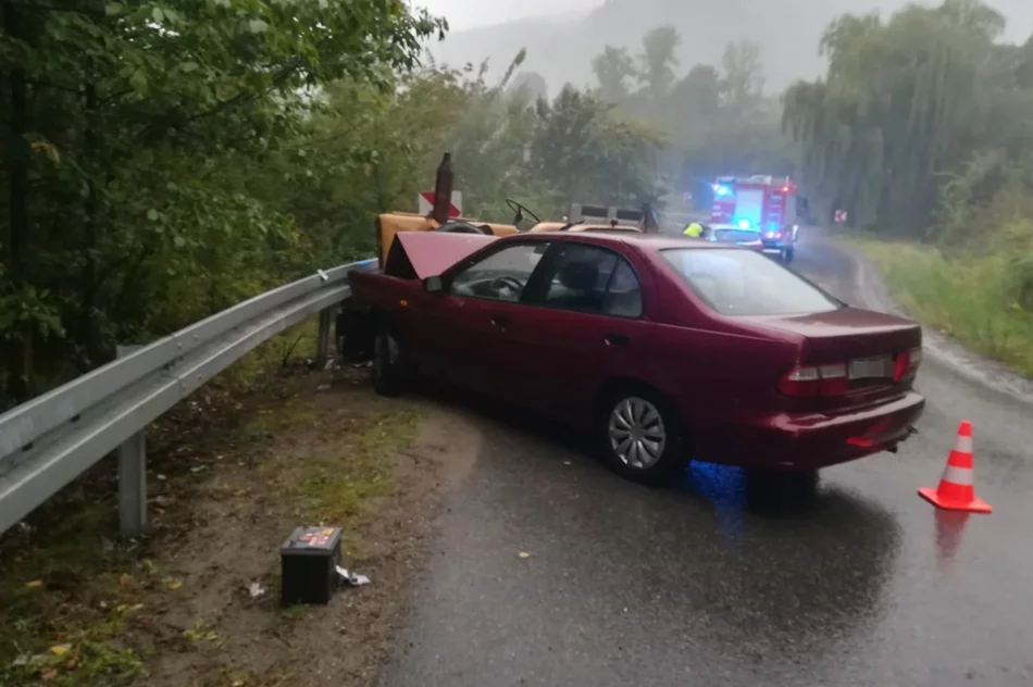 Nowa nawierzchnia bardzo śliska po deszczu. Według miejscowych, po remoncie wzrosła liczba kolizji - zdjęcie 4