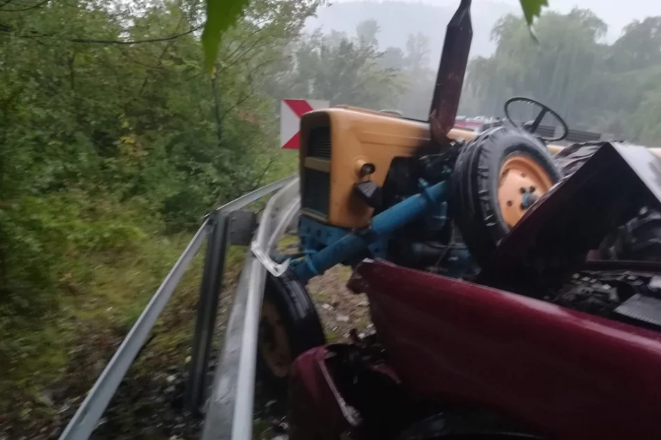 Nowa nawierzchnia bardzo śliska po deszczu. Według miejscowych, po remoncie wzrosła liczba kolizji - zdjęcie 5