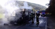 Zapalił się samochód firmy kurierskiej - zdjęcie 3