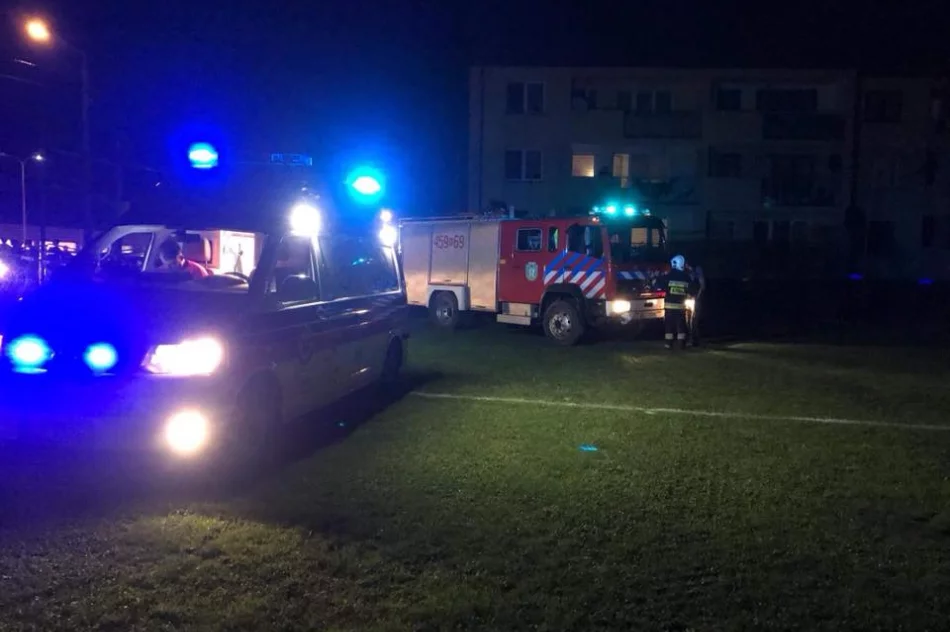 Wypadek na torze. Poszkodowany mężczyzna zabrany przez LPR - zdjęcie 2