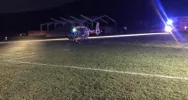 Wypadek na torze. Poszkodowany mężczyzna zabrany przez LPR - zdjęcie 3