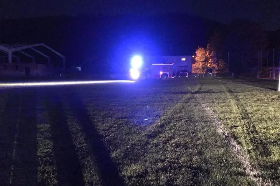 Wypadek na torze. Poszkodowany mężczyzna zabrany przez LPR - zdjęcie 4