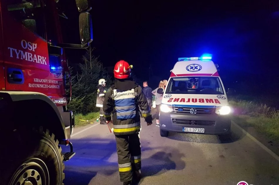 Dachowanie Peugeota. Wyglądało groźnie, na szczęście 22-latce nic się nie stało - zdjęcie 3