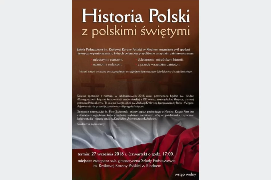 Historia Polski z polskimi świętymi w Szkole Podstawowej w Kłodnem - zdjęcie 2