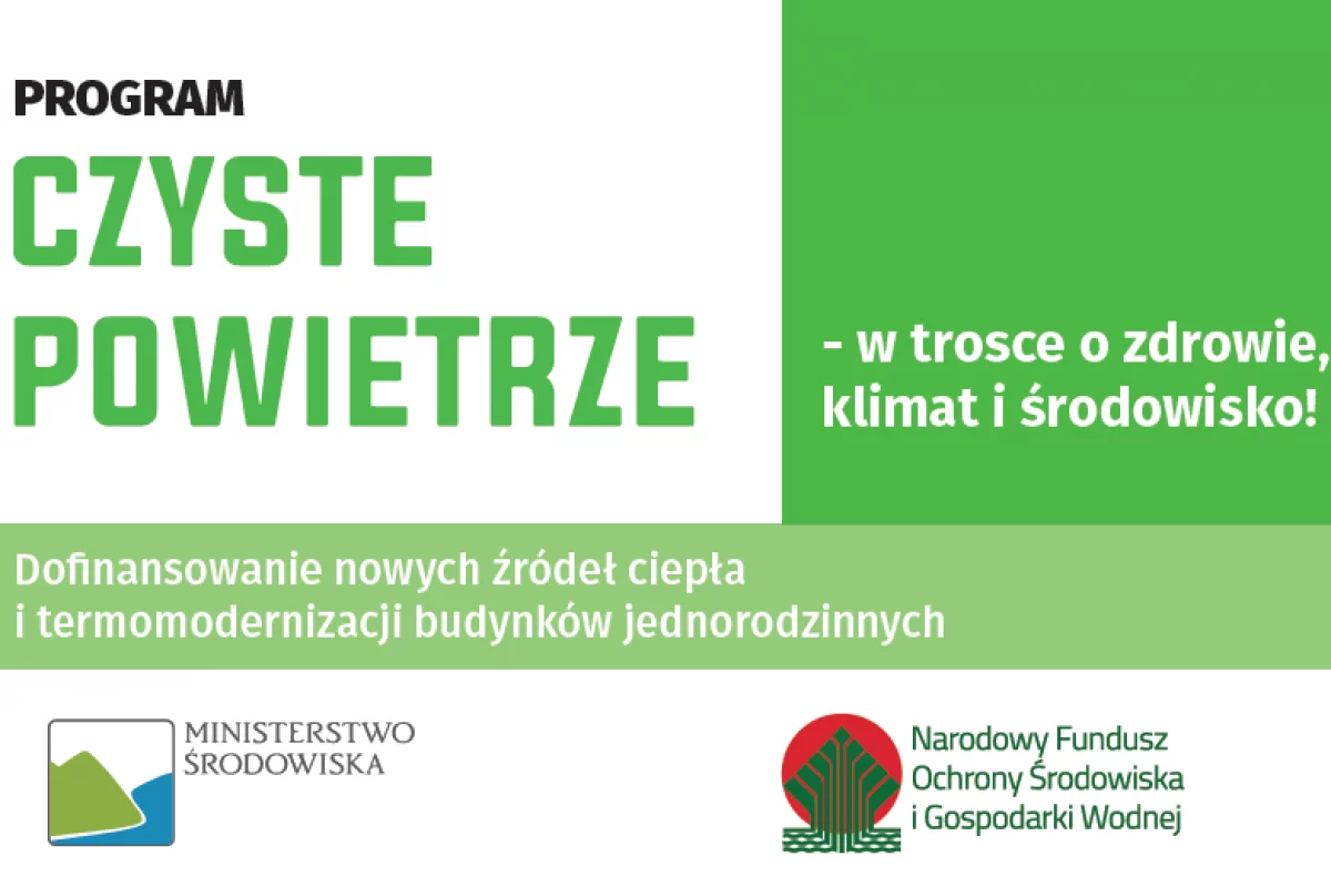 Dotacje z Programu „Czyste powietrze” – spotkanie informacyjne w Starej Wsi