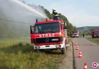 Wypadek awionetki i pożar lasu - strażackie ćwiczenia - zdjęcie główne