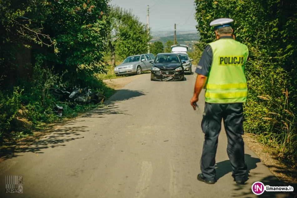 27-letni motocyklista w szpitalu z licznymi obrażeniami - zdjęcie 2