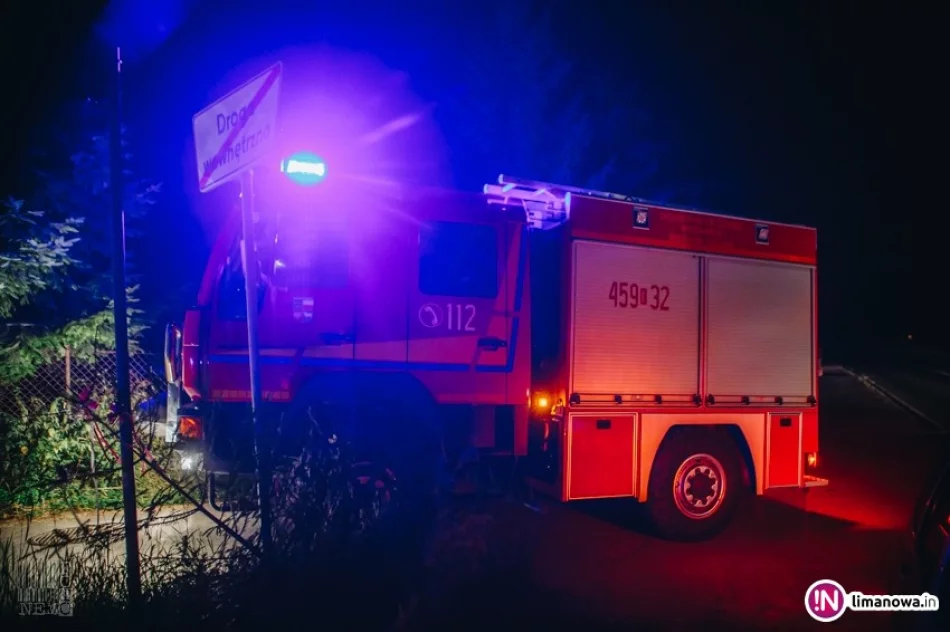 Nocny wyciek gazu - koparka przerwała rurociąg - zdjęcie 2