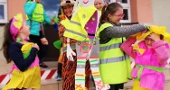 Happening „Odblaskowa Szkoła – to My"  w SP Mordarka - zdjęcie 2