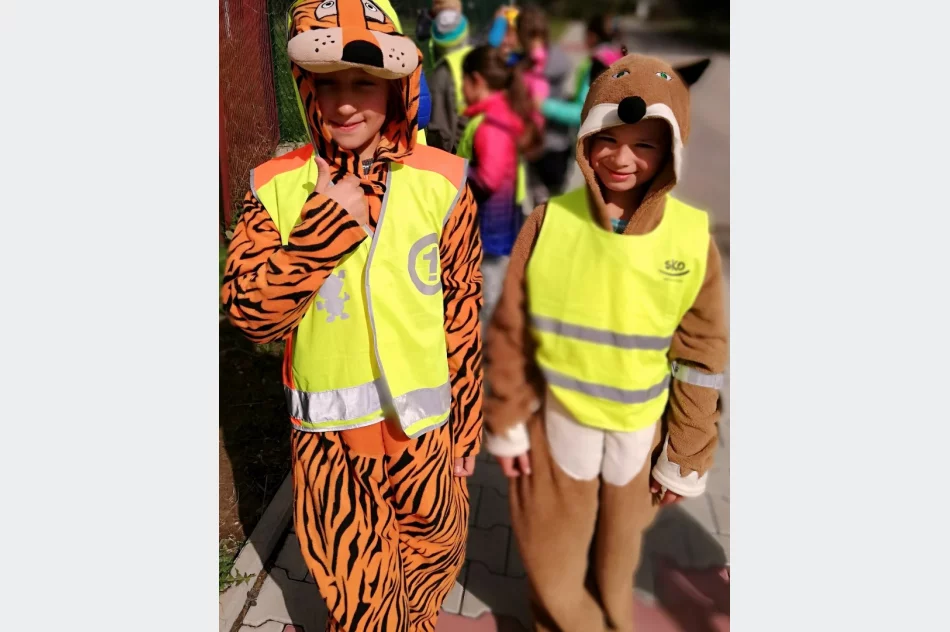 Happening „Odblaskowa Szkoła – to My"  w SP Mordarka - zdjęcie 7