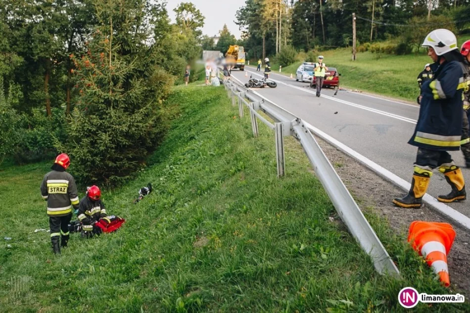 51-letni motocyklista trafił do szpitala w Krakowie - zdjęcie 3