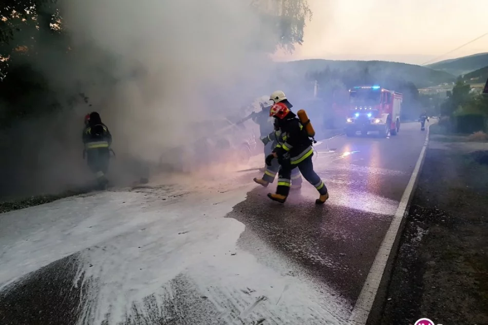 Audi stanęło w płomieniach - zdjęcie 2