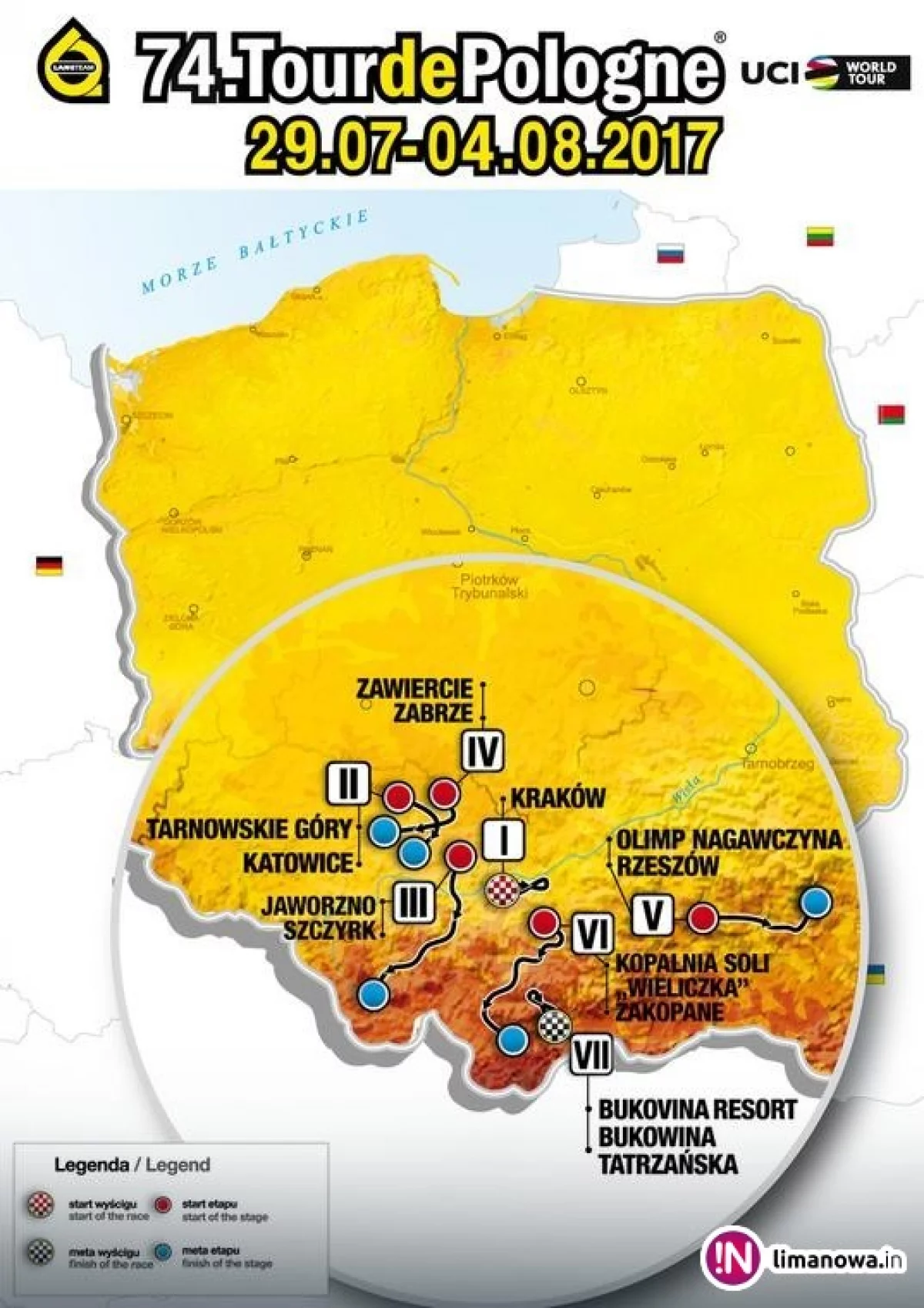 Czas na Tour De Pologne. Reprezentant ziemi limanowskiej w najważniejszym wyścigu kolarskim w Polsce