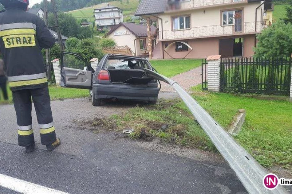 Bariera przebiła samochód na wylot. Kierowca trafił do szpitala - zdjęcie 3