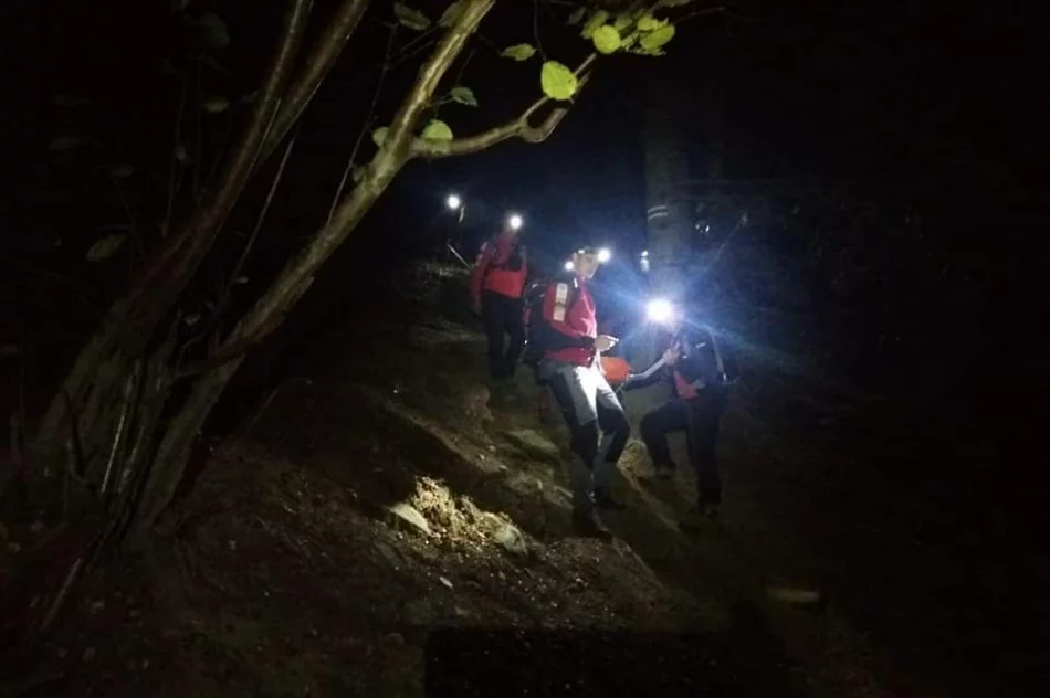 Nocna akcja ratownicza na Luboniu Wielkim - zdjęcie 3