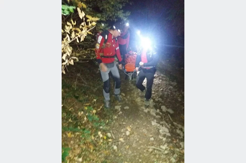 Nocna akcja ratownicza na Luboniu Wielkim - zdjęcie 6