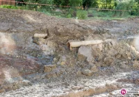 Osuwisko zerwało główną magistralę wodociągu - zdjęcie główne