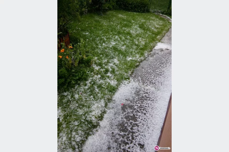 Nad regionem przechodzi burza, miejscami spadł grad - zdjęcie 3