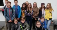 Uczniowie Szkoły Podstawowej nr 1 w Męcinie "na bitewnym szlaku Józefa Piłsudskiego" - zdjęcie 3