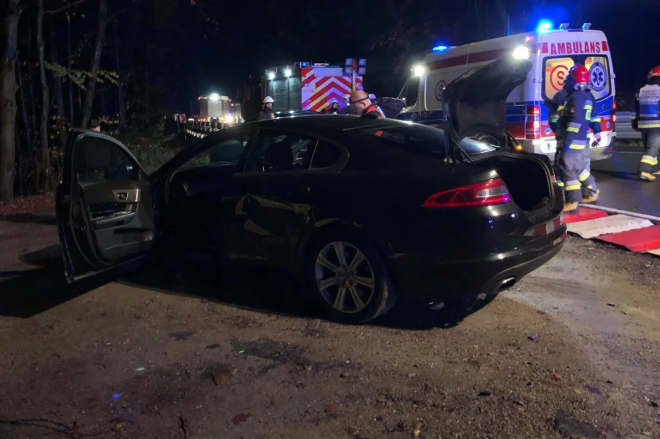 Zderzenie samochodów na zakręcie - zdjęcie 2