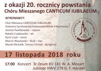 20. rocznica powstania Chóru Mieszanego CANTICUM IUBILAEUM - zdjęcie główne