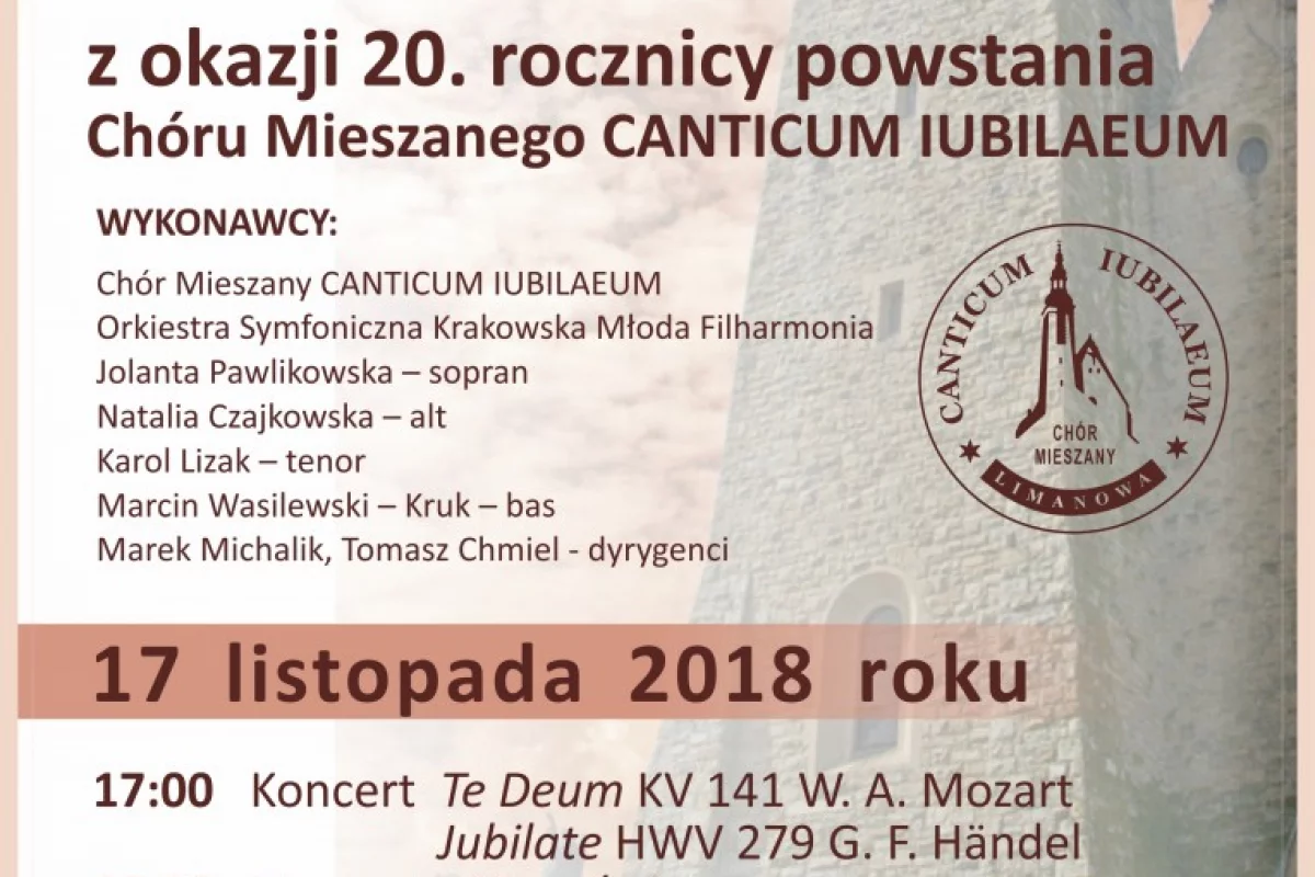 20. rocznica powstania Chóru Mieszanego CANTICUM IUBILAEUM