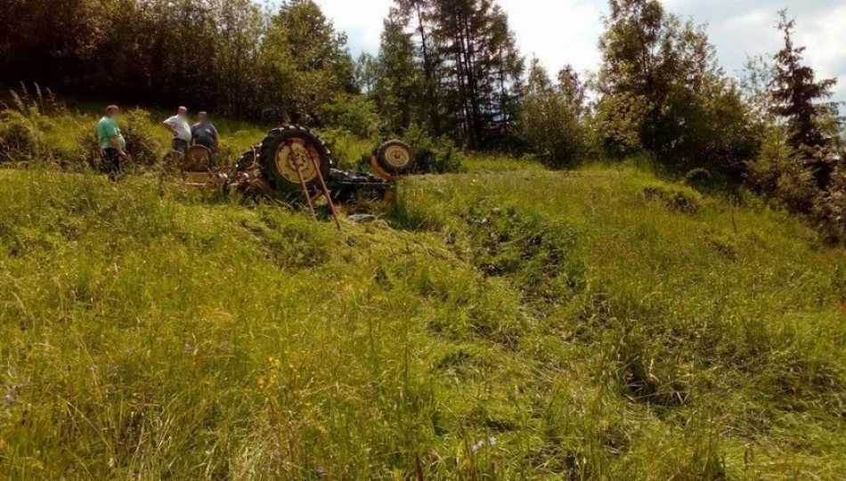 61-latek zginął przygnieciony przez traktor - zdjęcie 1