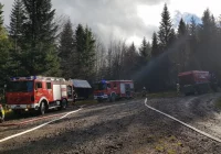Strażacy ćwiczyli gaszenie pożaru lasu - zdjęcie główne