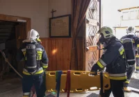 Pożar na wieży kościoła - zdjęcie główne