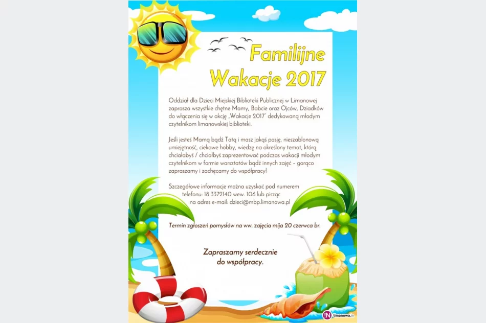 Biblioteka chce zorganizować 'Familijne Wakacje' - zdjęcie 2