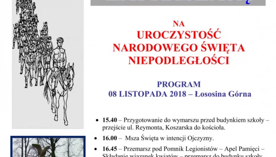 Uroczystość Narodowego Święta Niepodległości w Łososininie Górnej - zdjęcie 1