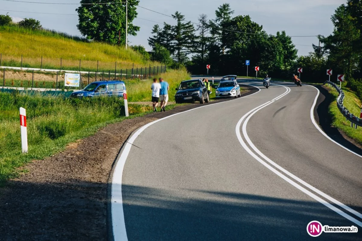 Motocyklista wpadł w poślizg przez rowerzystę? Sprawę wyjaśnia policja