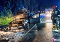 Volvo stanęło w płomieniach, na szczęście nikt nie ucierpiał - zdjęcie główne