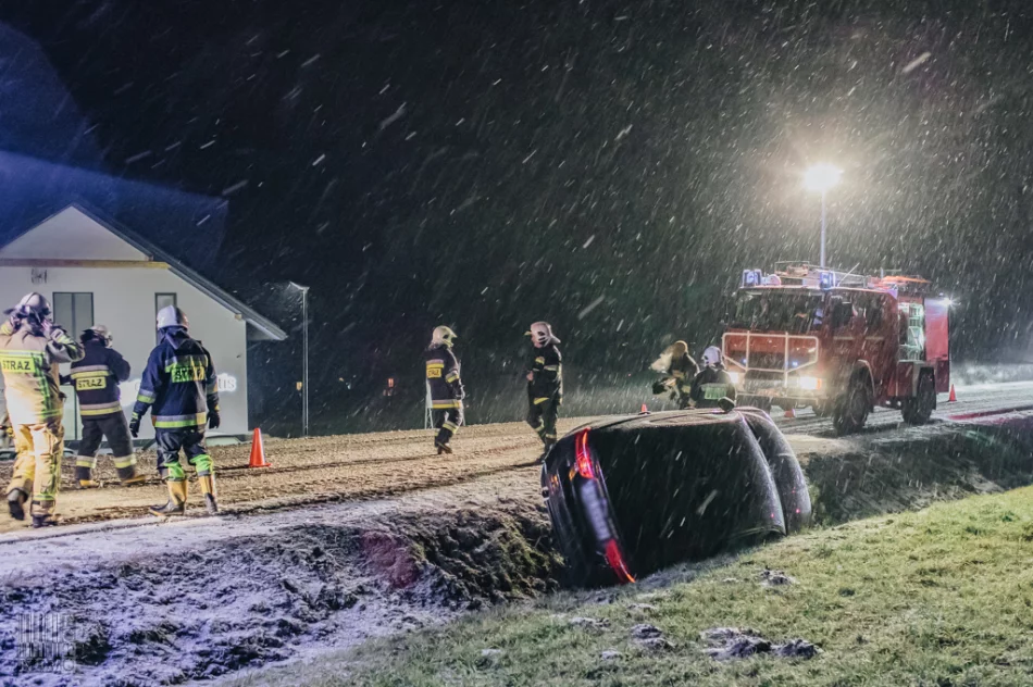 Marznący deszcz i śnieg - na drogach regionu dochodzi do kolizji - zdjęcie 2