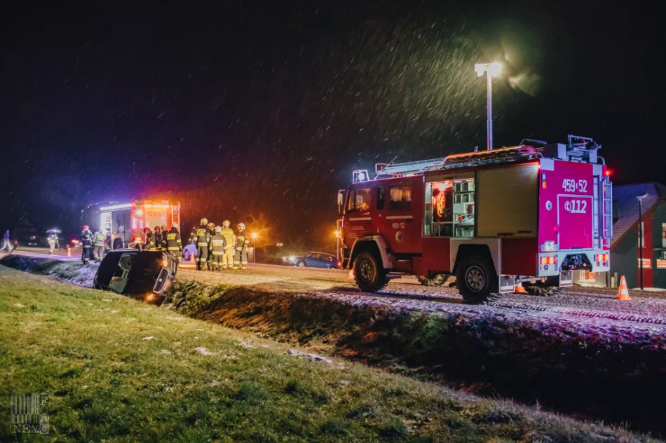 Marznący deszcz i śnieg - na drogach regionu dochodzi do kolizji - zdjęcie 4