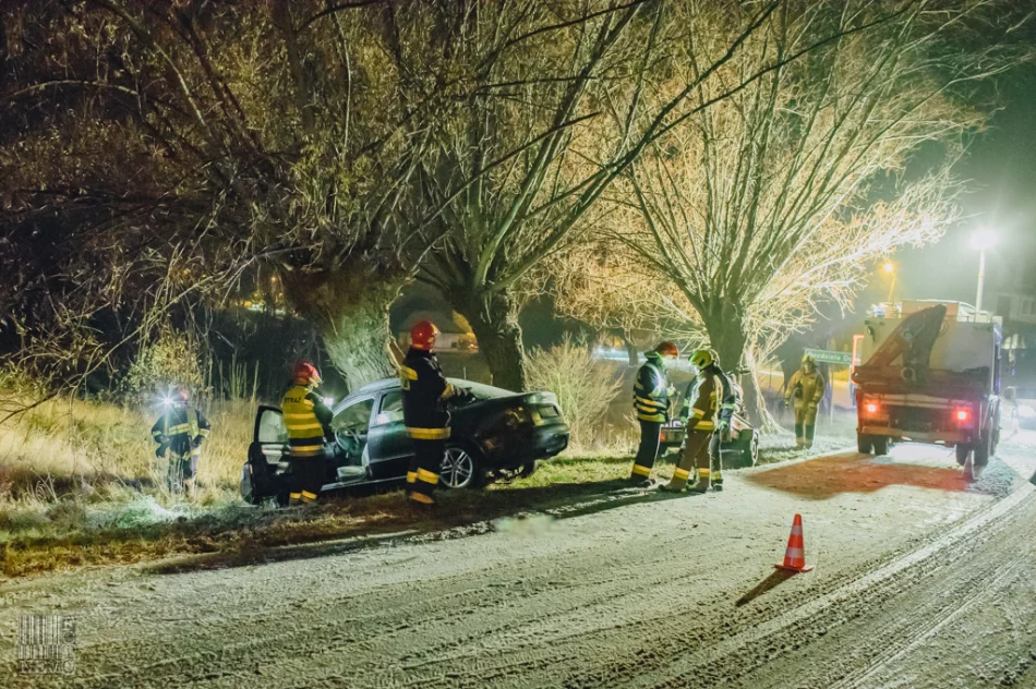 Marznący deszcz i śnieg - na drogach regionu dochodzi do kolizji - zdjęcie 10