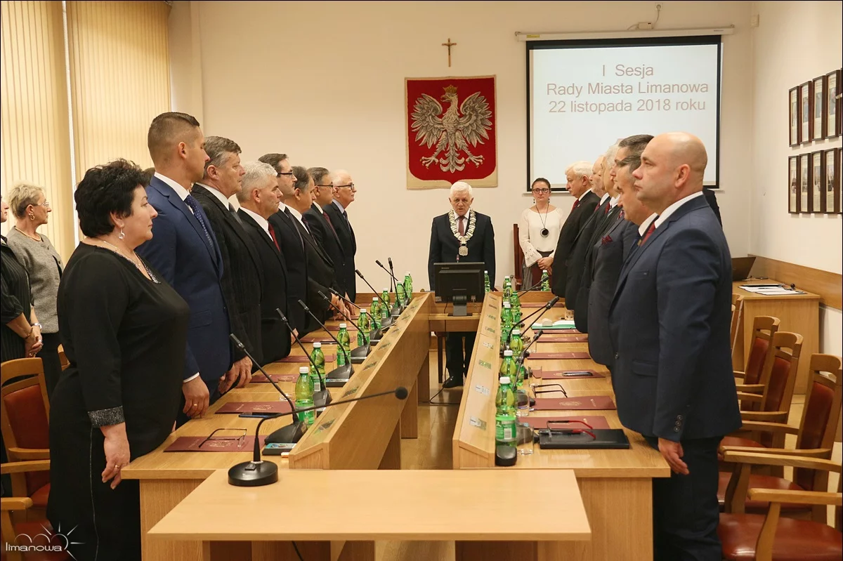  Inauguracyjna Sesja Rady Miasta i zaprzysiężenie Burmistrza Miasta Limanowa