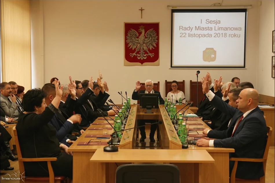  Inauguracyjna Sesja Rady Miasta i zaprzysiężenie Burmistrza Miasta Limanowa - zdjęcie 2