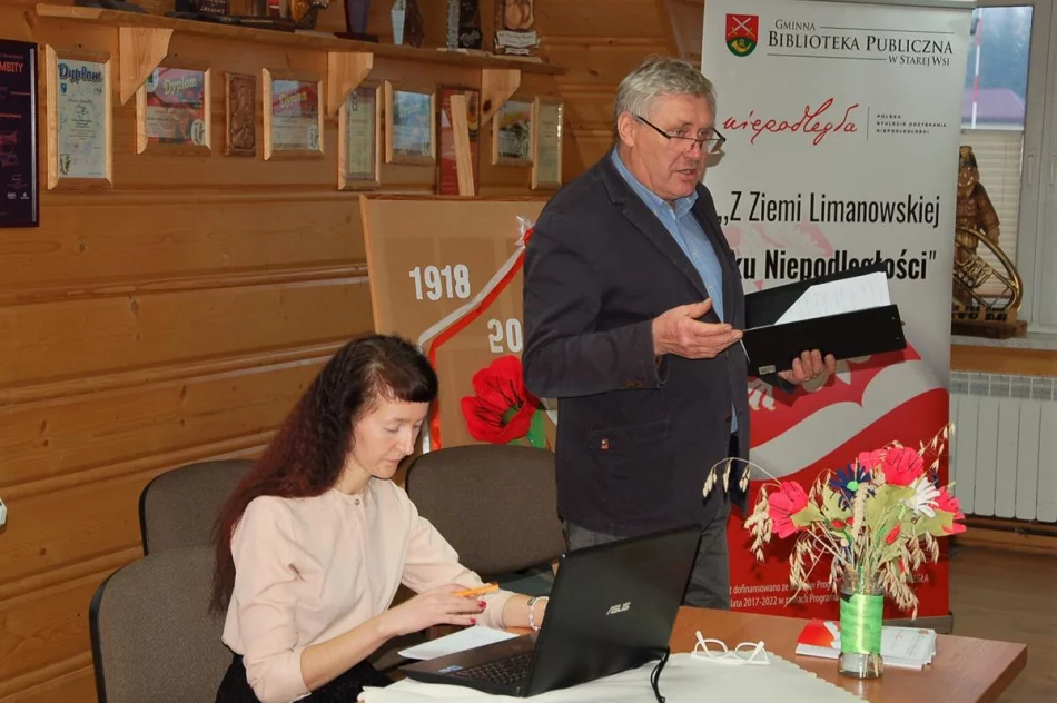 Podsumowanie projektu "Z Ziemi Limanowskiej ku Niepodległości” w bibliotece w Męcinie - zdjęcie 9