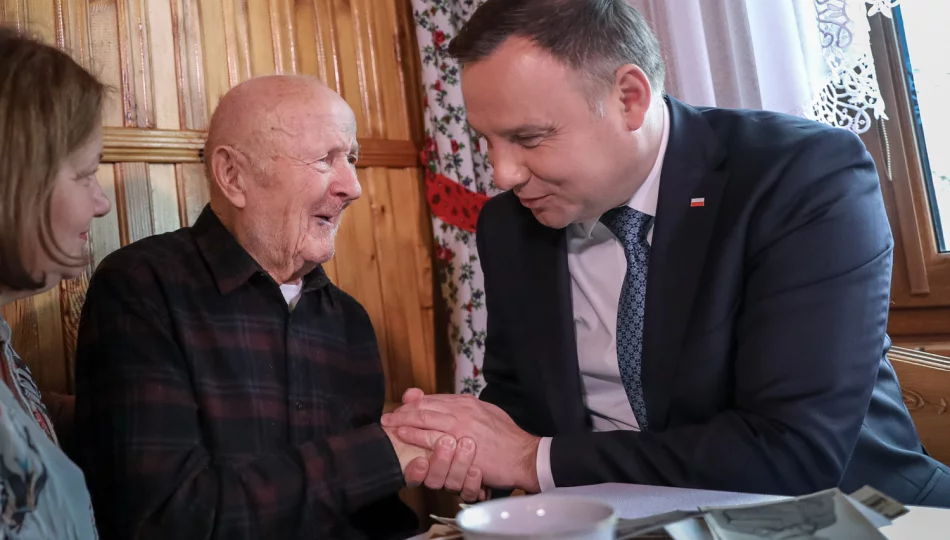 Prezydent odwiedził 94-letniego weterana z Limanowszczyzny - zdjęcie 1
