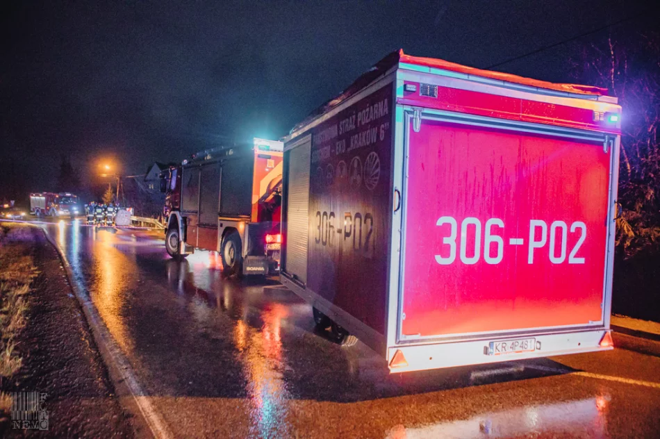 Specjalistyczna jednostka ratownictwa chemiczno-ekologicznego pomagała limanowskim strażakom - zdjęcie 6