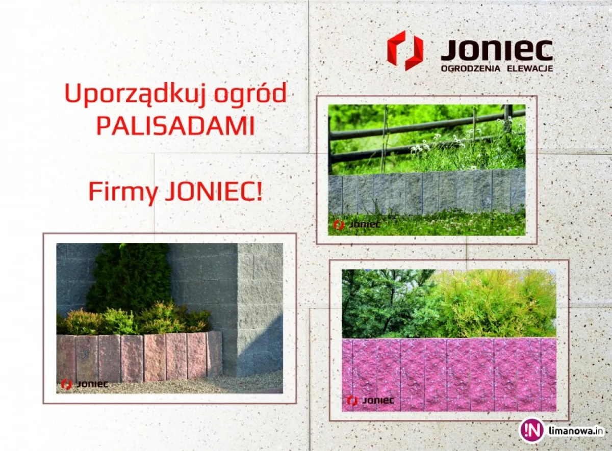 Kolorowe palisady JONIEC® w wyjątkowych cenach!